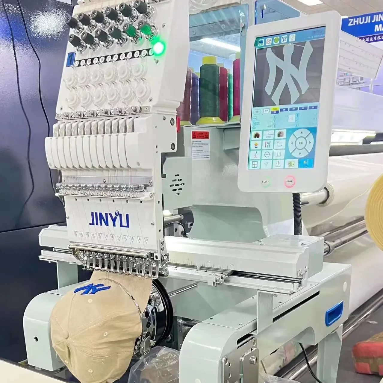 JCS-T1201 300*400mm new model t shirt embroidery machine 3d embroidery machine portable household embroidery machine