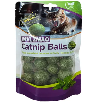 Mint Catnip Ball Dental Toy 1