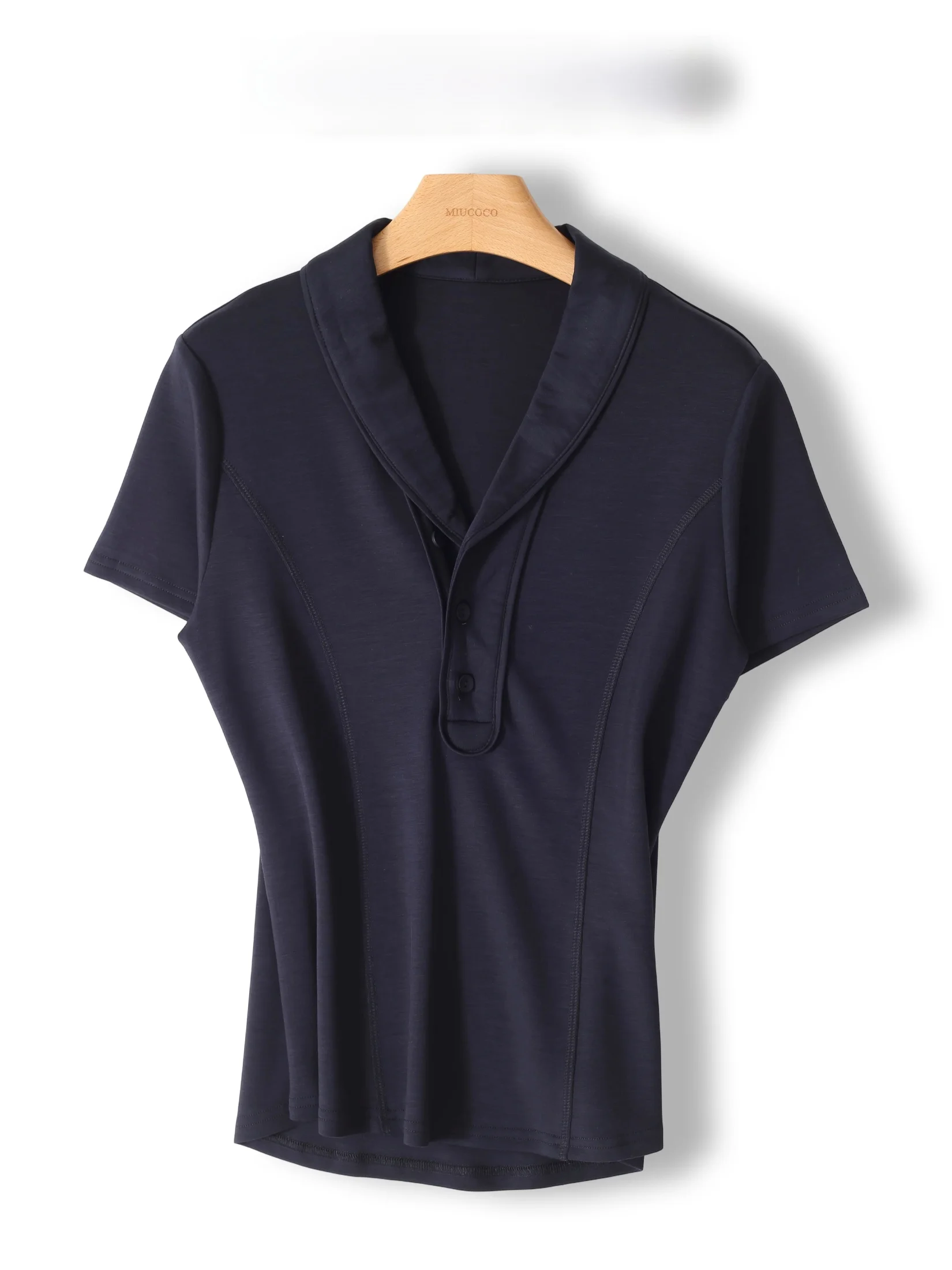 

Fashionable Hong Kong Style Short Sleeve T-Shirt Women's Casual Slim Fit Cotton Top How to Wear It Is Beautiful