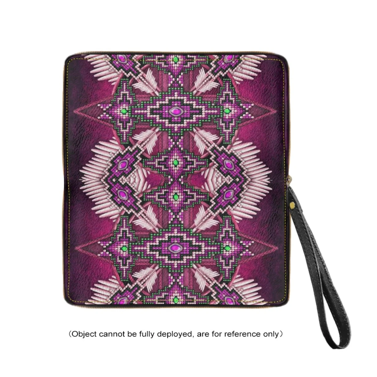 Clutch com zíper estilo tribal feminino, carteira com design retrô, bolsa de dinheiro de alta qualidade, porta-cartão diário casual para meninas, rua popular