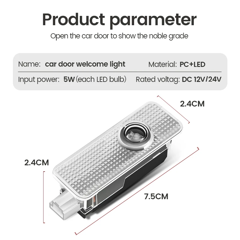 Lámparas de proyector de puerta de coche, luces de sombra de bienvenida 3D para Bmw M Performance 1, 2, 3, 4, 5, 7 Series X1, X2, X3, X4, X5, X6, X7, M2, M3, M4, M5, M6