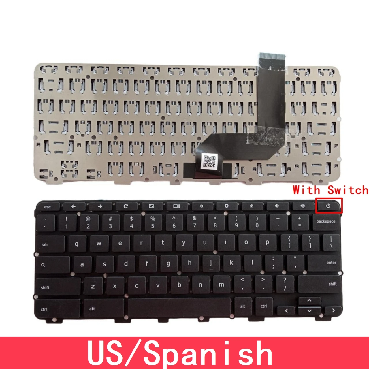 

Замена клавиатуры ноутбука Lenovo Chromebook N22, США, испанский язык