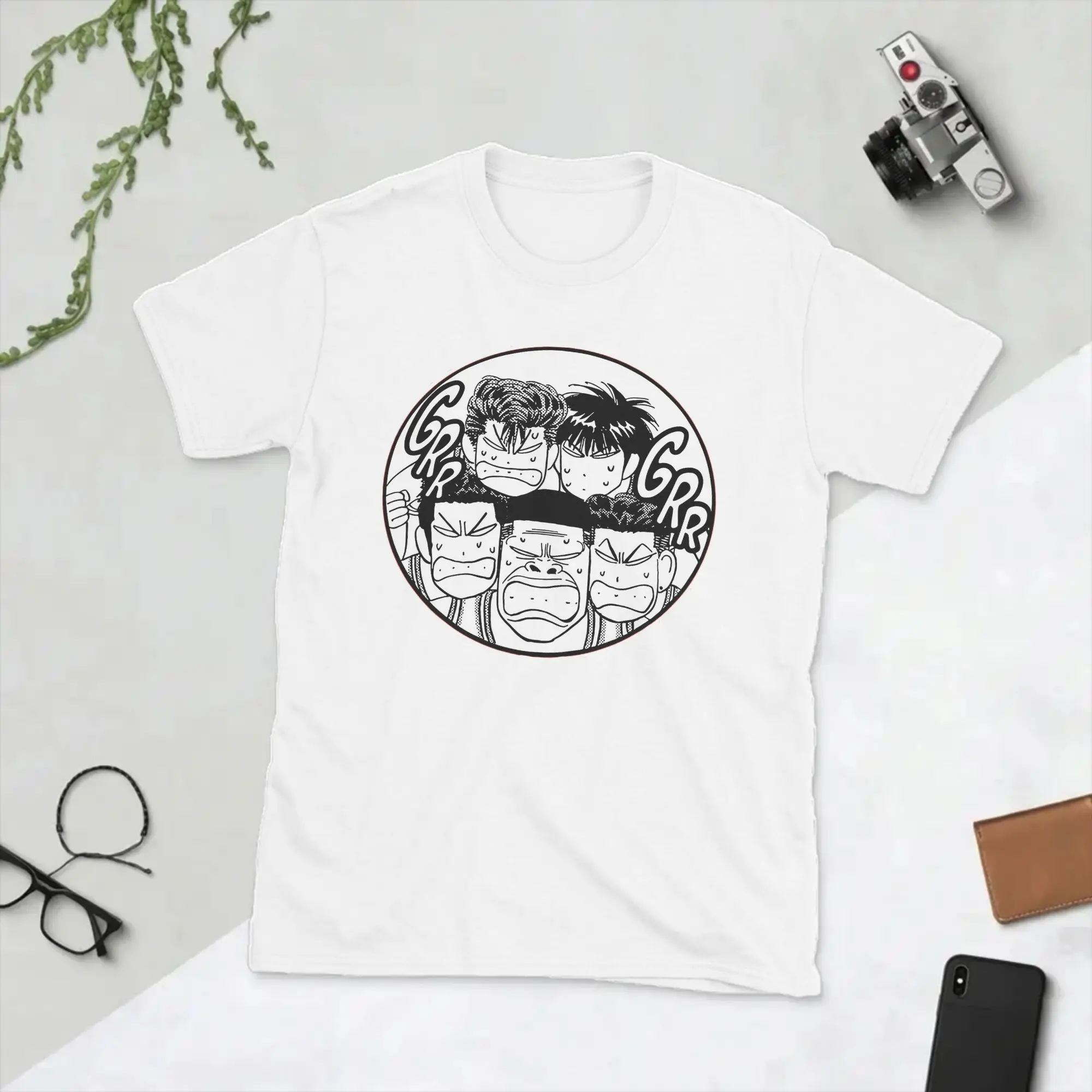 Men's Shohoku Slams Dunks Anime T Shirt  100% Cotton Clothes Funny Short Sleeve Crew Neck Tees Party T-Shirt
