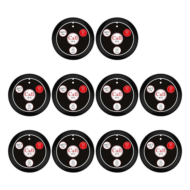 Durable-10PCS Call Button Wireless Pager Waiter Calling System For Restaurant Hookah Bar Cafe Bar Customer Service,10PCS Call Bu