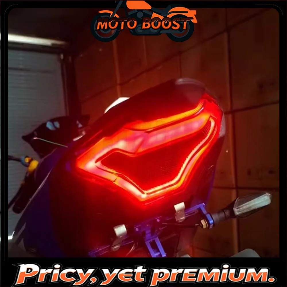 【Premium quality】Suitable for Yamaha YZF-R3 R25 MT-07 mt03 modified LED rear taillight assembly brake light with steering