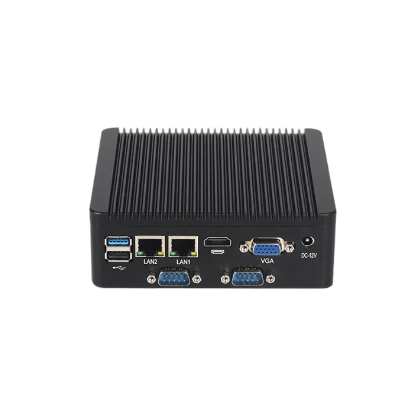XCY Fanless Mini PC Intel Celeron J6412 N5105 2x GbE LAN 2x RS232 HDMI VGA WiFi 4G LTE Windows 10 Linux Industrial Computer