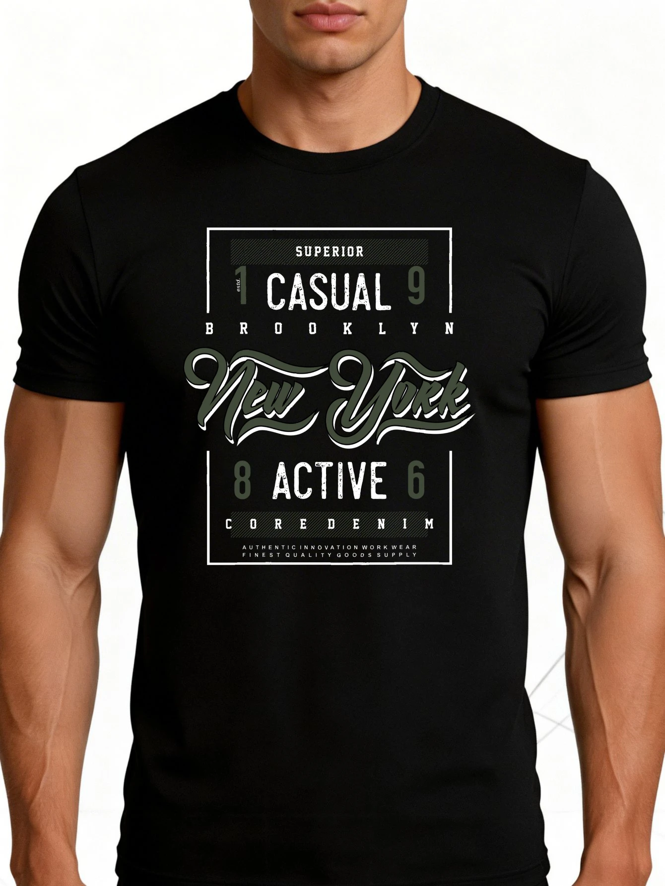 Street Style New York Fashion - T-shirt décontracté pour homme style streetwear