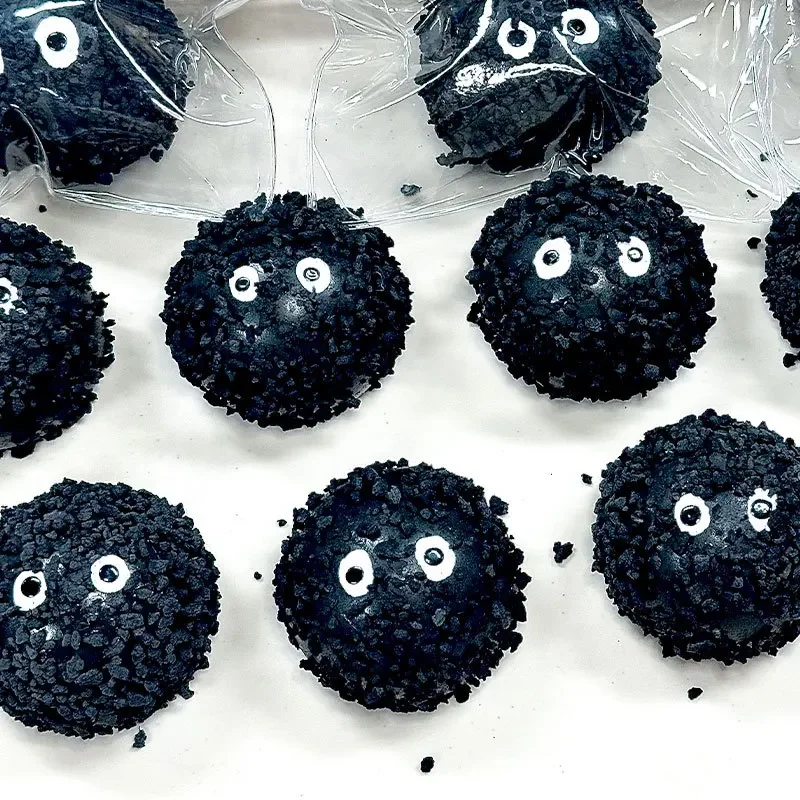 كرة الفحم كرة الضغط السوداء - لعبة مرنة كبيرة جدًا بطيئة الارتفاع، ASMR تقلص الحسية المهيجة ADHD لتخفيف القلق TPR #6