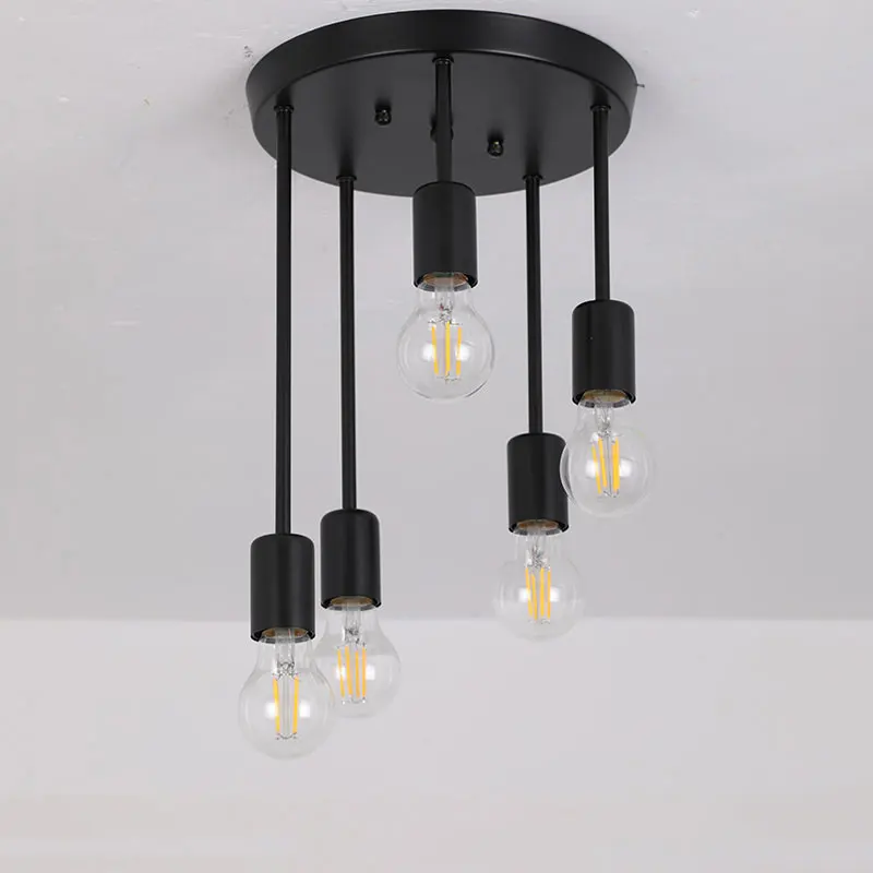 الرجعية متعدد الألوان الحديد السقف معلقة مصباح غرفة المعيشة مزرعة المدخل غرفة الطعام المطبخ غرفة نوم شرفة الخفيفة #6