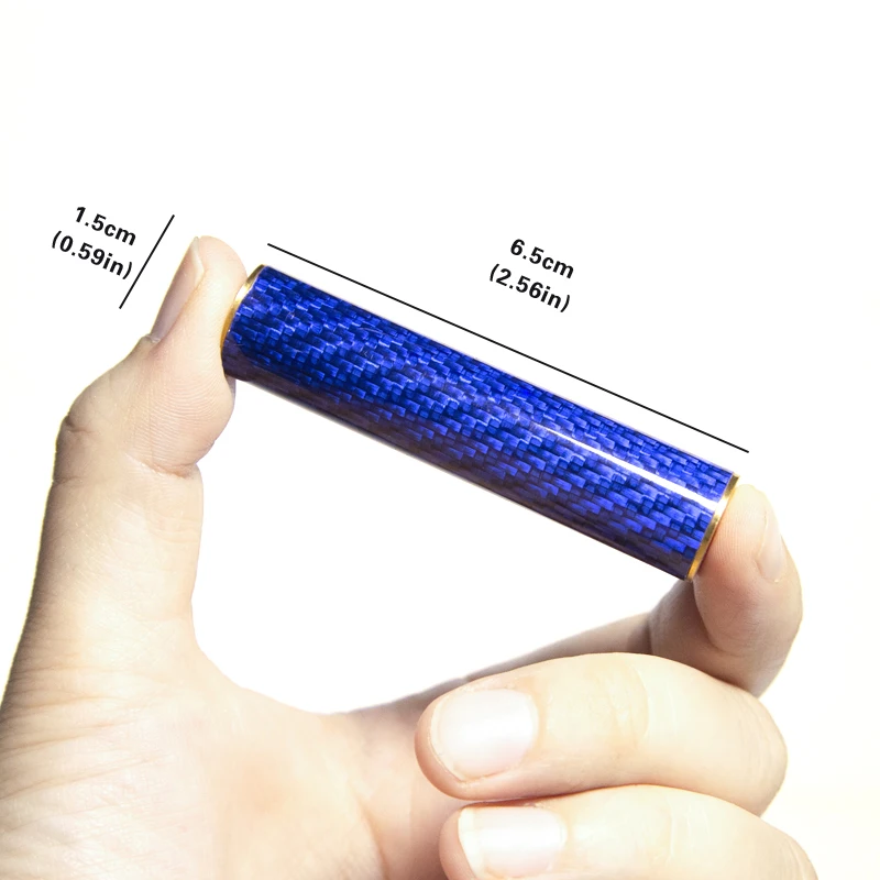 Carbon Fiber Three-section Stick Rotating EDC Fidget Spinner Fidget Toys Stress Relief For Adults Magnetic Metal Toys