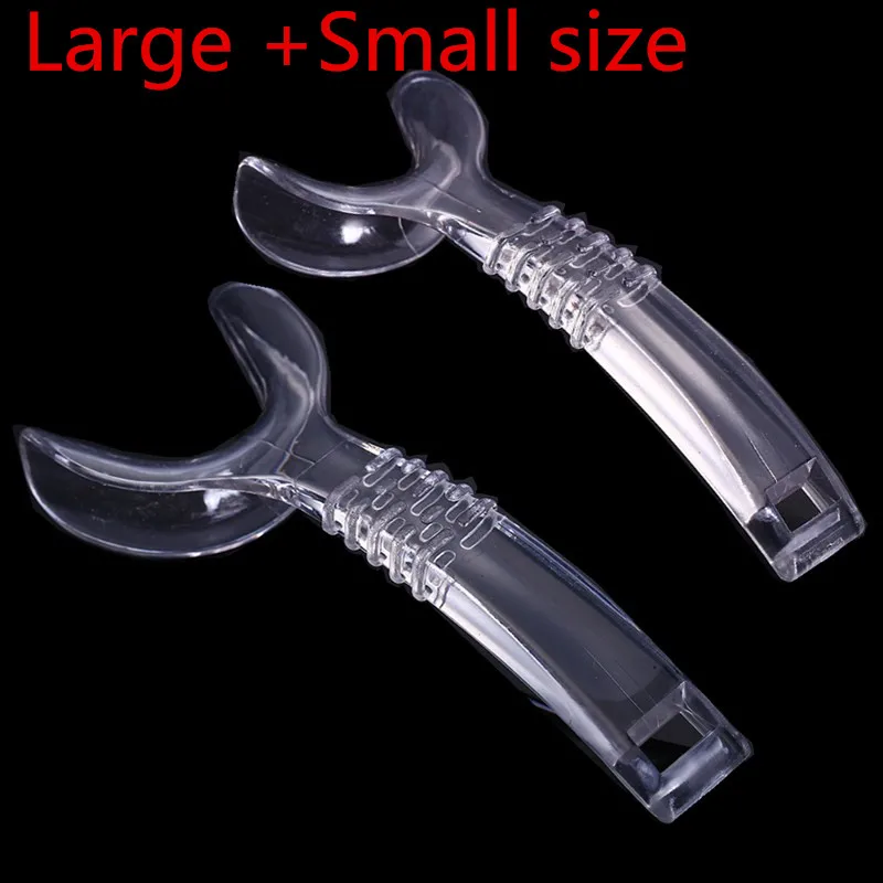 

2pcs Dental Lip Pressure Retractor T-Shape Intraoral Cheek Plastic Orthodontic Teeth Mouth Opener for Photography Autoclavable