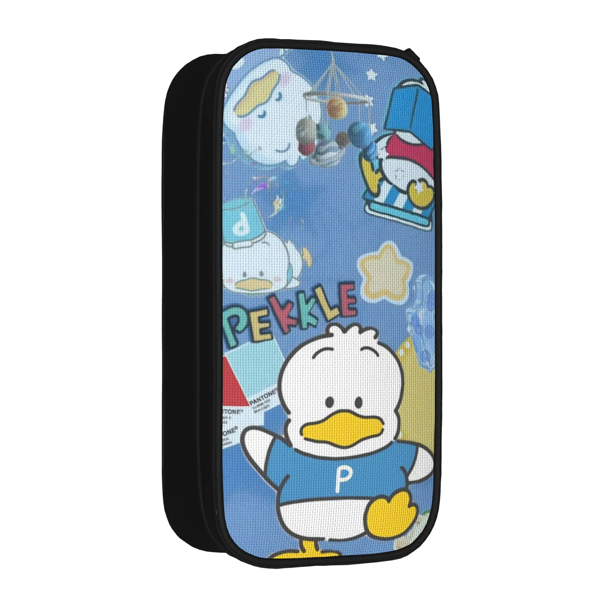 Estuches para lápices Pekkles Duck, estuche clásico para lápices con dibujos animados, estuche para lápices de gran capacidad para niñas y niños, estuches para lápices escolares y cosméticos