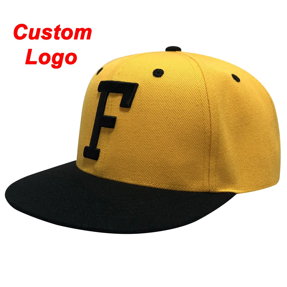 Custom Duck Peaked Cap Patchwork Yellow Colorable Personal Name Text Logo Patch Multicolor Hiphop Baseball Football Tennis Hat