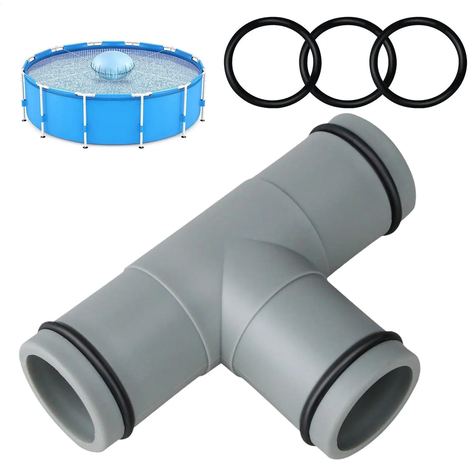 Pool Hose Connector 32mm T Shaped Swimming Pool Filter Pump Pipe Joint Pool Accessories Universal Pool 1.25in Replacement Part