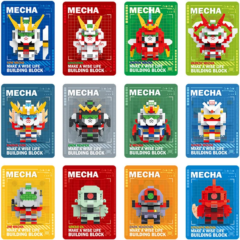 

Street Fighter Building Blocks Boxing Emperor small particle Q version Mecha model assembling educational children's toys