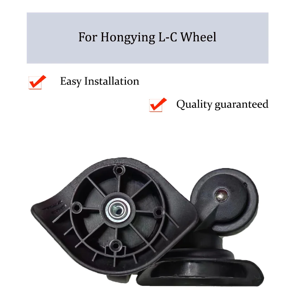 For Hongying L-C Nylon Luggage Wheel Trolley Case Wheel Pulley Sliding Casters Universal Wheel Repair Slient Wear-resistant