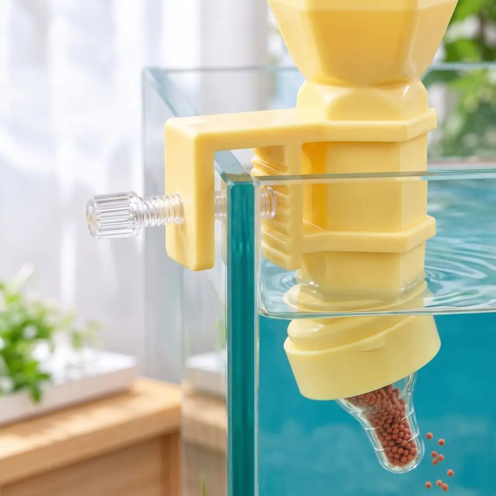 Fixed-point Feeding Pacifier Fish Feeder Anti Drifting Wall Hanging Automatic Feeder Simulation Plastic Fish Food Dispenser