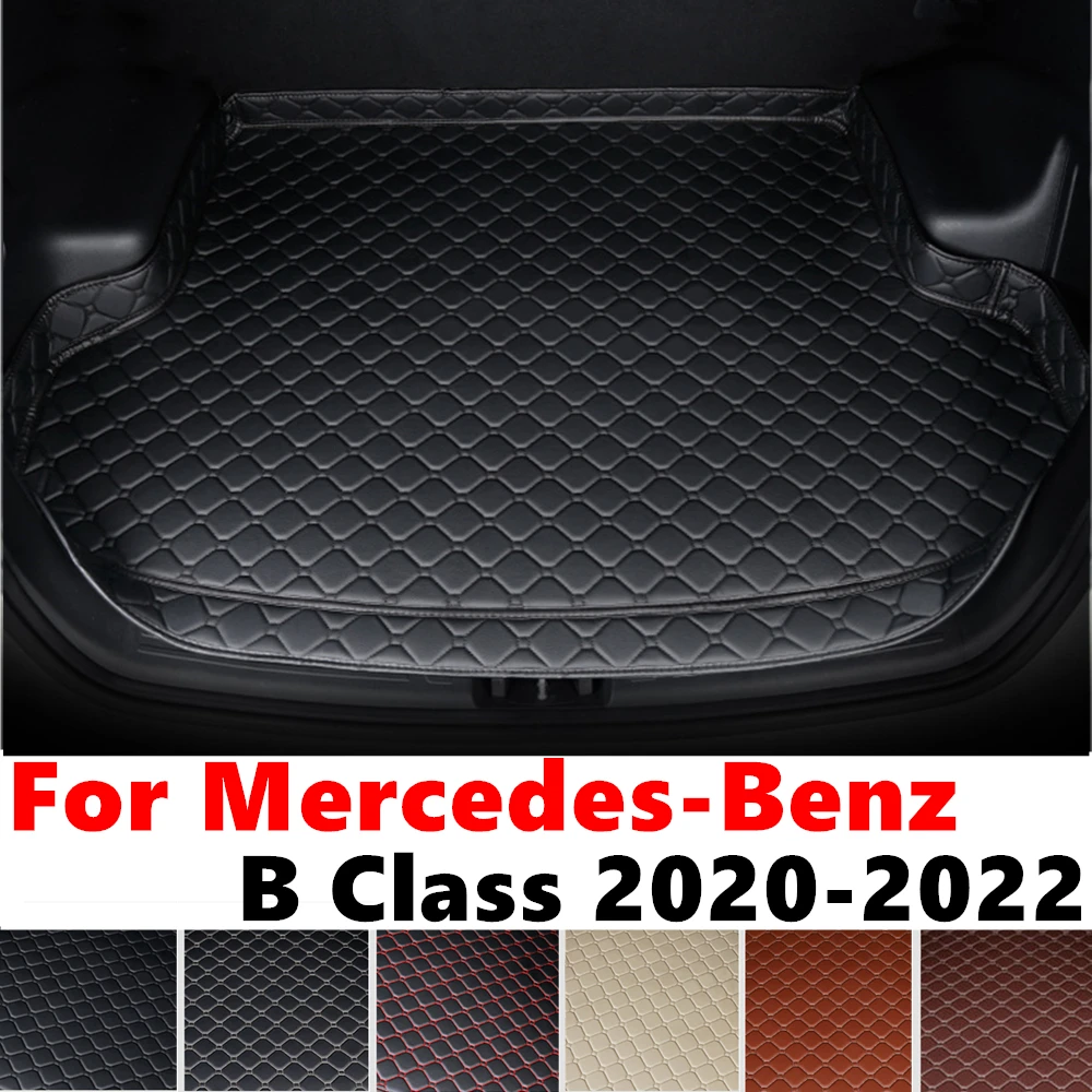 High Side Car trunk mat for Mercedes-Benz B Class 2022 2021 2020 Tail Boot luggage Pad Rear Cargo Liner Interior Accessories