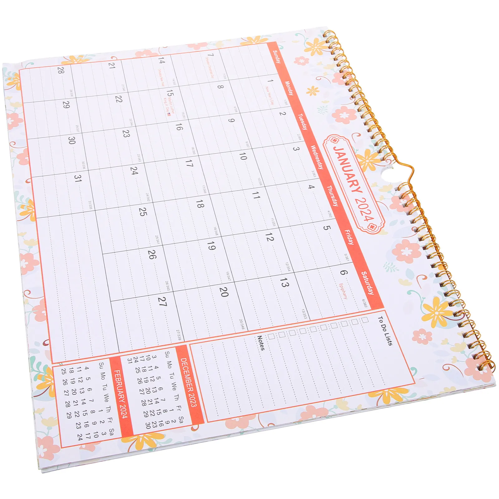 

Прочный ежемесячный настенный календарь из плотной бумаги на 2024-2025 годы для дома, офиса, класса, простой дизайн, обратный отсчет до встреч, ежедневный планировщик