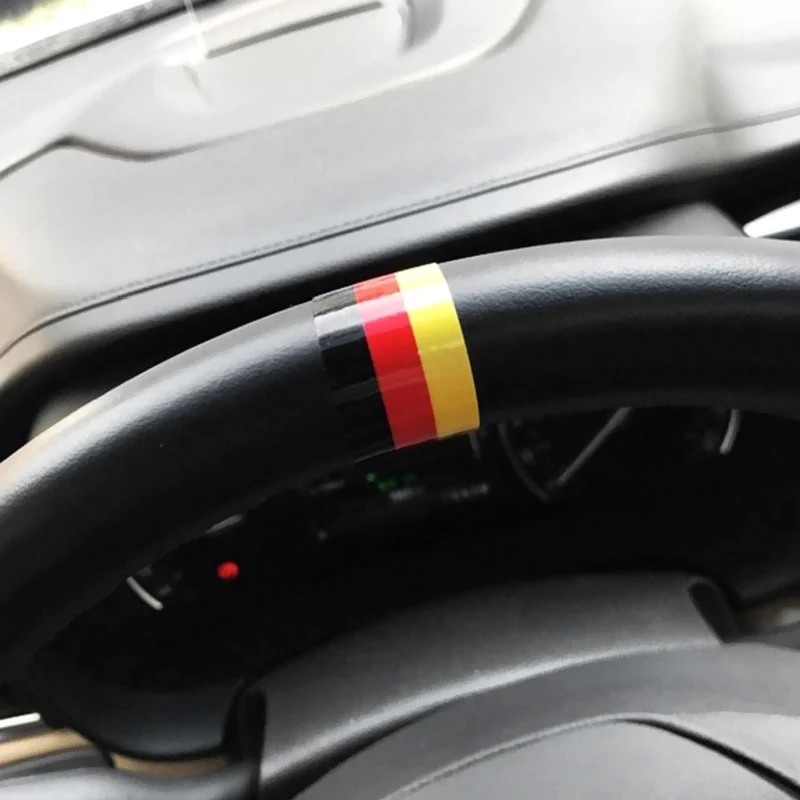 Bike Stickers Personalized Car Sticker Germany Italy France National Color Flag Sticker Steering Wheel Stickers Grille Stickers