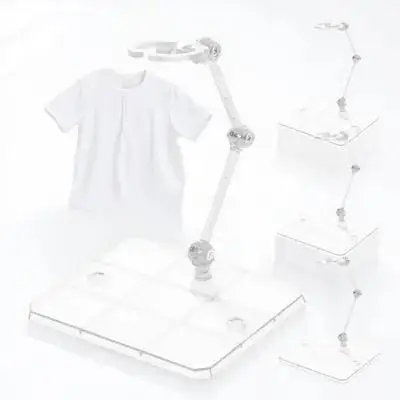 

4Pcs Heavy-Duty Adjustable Figure Stand Flat Stable Base Excellent Texture Desktop Display Accessory for Action Figures Models