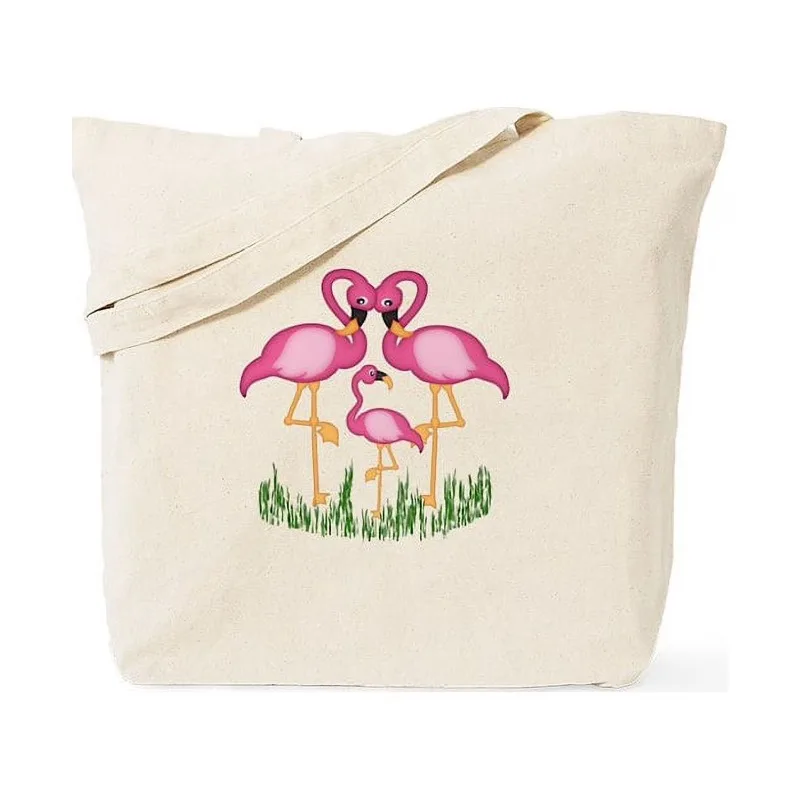 

CafePress - So Sweet Flamingos Tote Bag - Unisex Canvas Tote Bag, Beige, 1-Piece