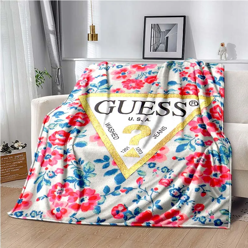 

Fashion Guess Blanket,Lightweight Warm Insulation Sofa Bed Office Car Knee Pads Blankets,Decke