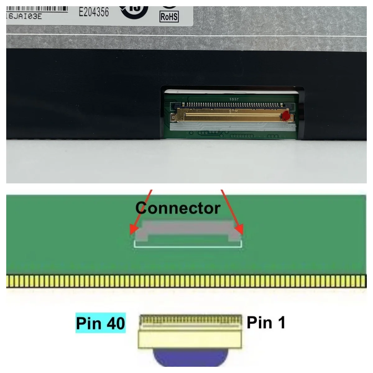 LGD0625 LP156WFG-SPB3 BOE0633 LP156WFG-SPB4 LGD05FE LP156WFG-SPF6 144Hz 40PINS FHD IPS LCD LED Screen Matrix 1920*1080