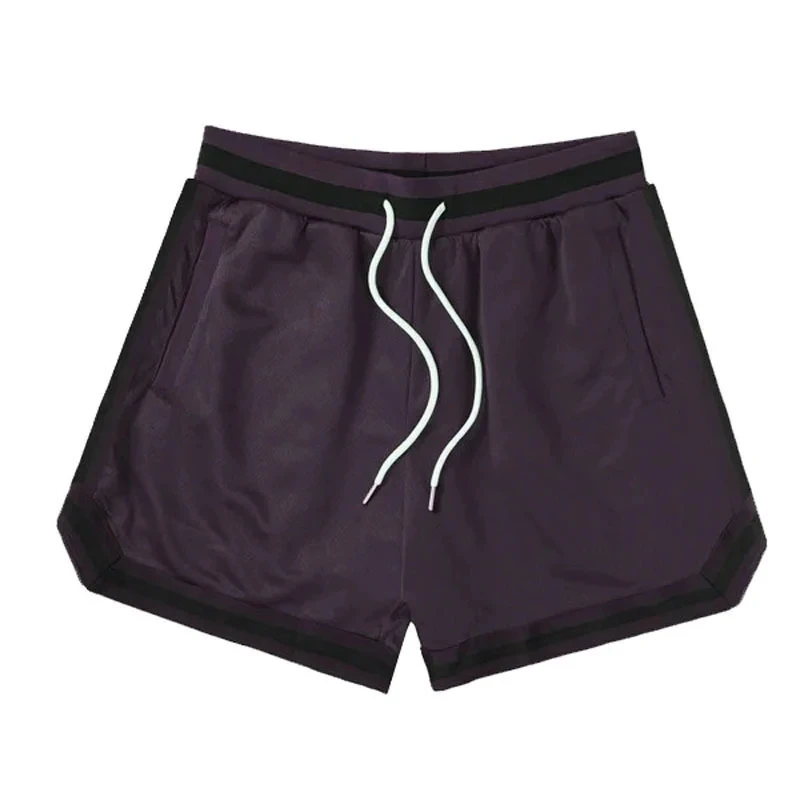 Men\'s double-decker Sports Shorts Mesh Quick Dry Loose Training Shorts men new Summer Fitness Joggers Casual Breathable Shorts