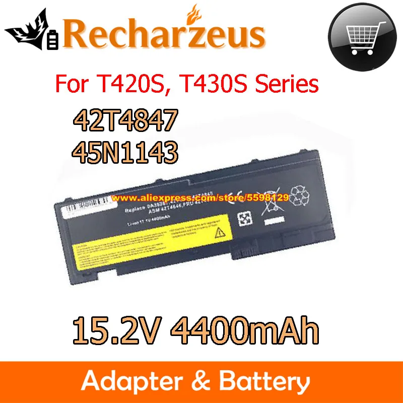 

11.1V 4400mAh 6cells Replacement Battery 0A36287 42T4847 45N1143 45N1038 For Lenovo ThinkPad T430S T420S 4173-CTO 2355CTO Laptop