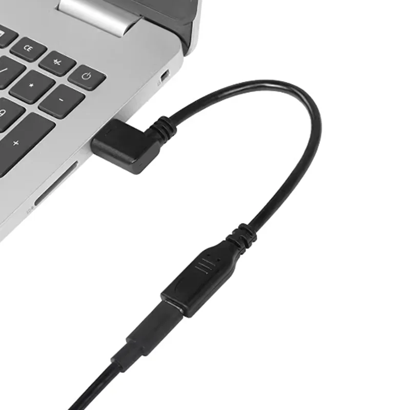 0.2 متر مطلية بالذهب 5Gbps USB 3.1 C-نوع أنثى إلى 90 درجة زاوية USB 3.0 ذكر كابل مهايئ منفذ للهواتف ماك بوك أندرويد