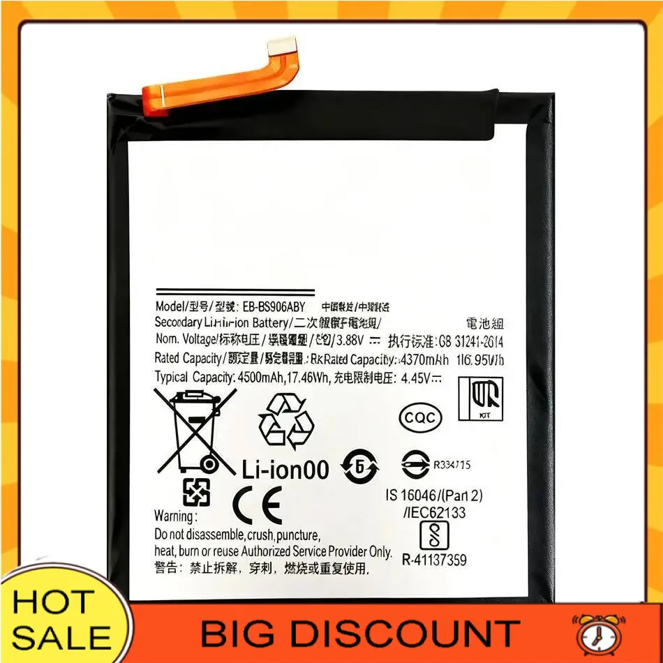 Mobile Phone Battery For Samsung Galaxy S22 Plus S22+ S22plus Good Low-Temperature Performance 5000Mah EB-BS906ABY