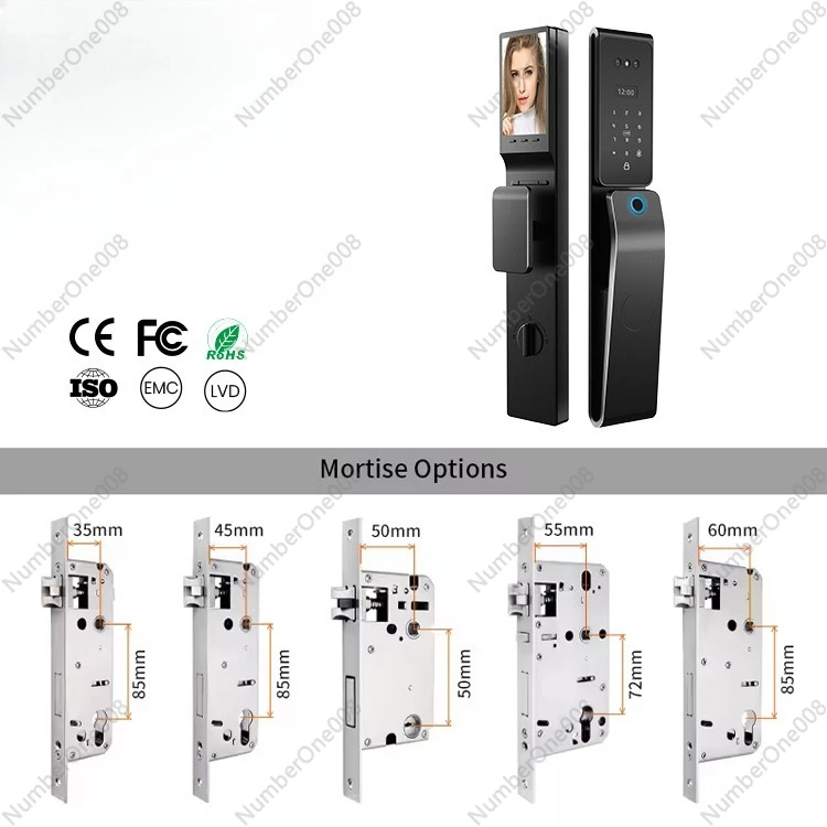 

Заводской 3D-распознавание лиц, интеллектуальный замок с камерой, Wi-Fi, биометрическим отпечатком пальца, автоматическим защитным дверным замком