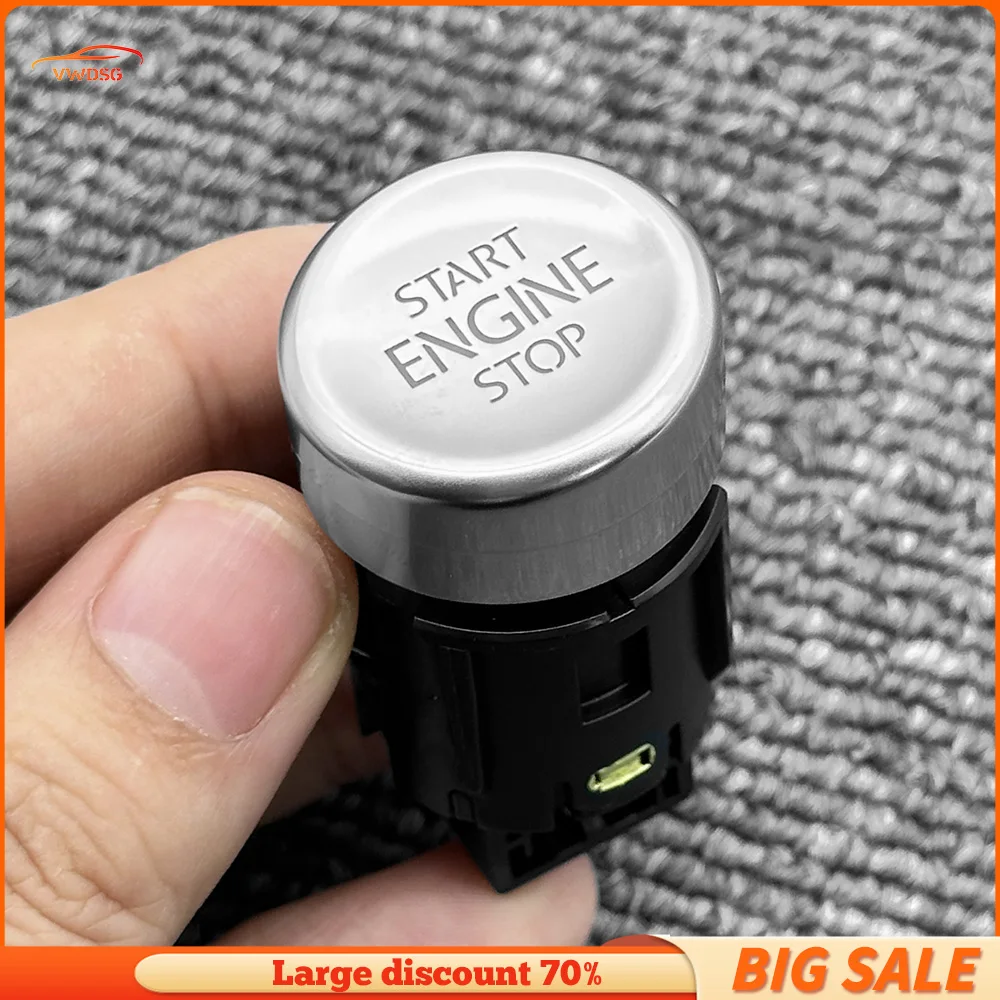 Original Engine Start Stop Button Switch One Key Start Up One-Button Start For VW Tiguan MK2 5NG 959 839 A 2017---2021