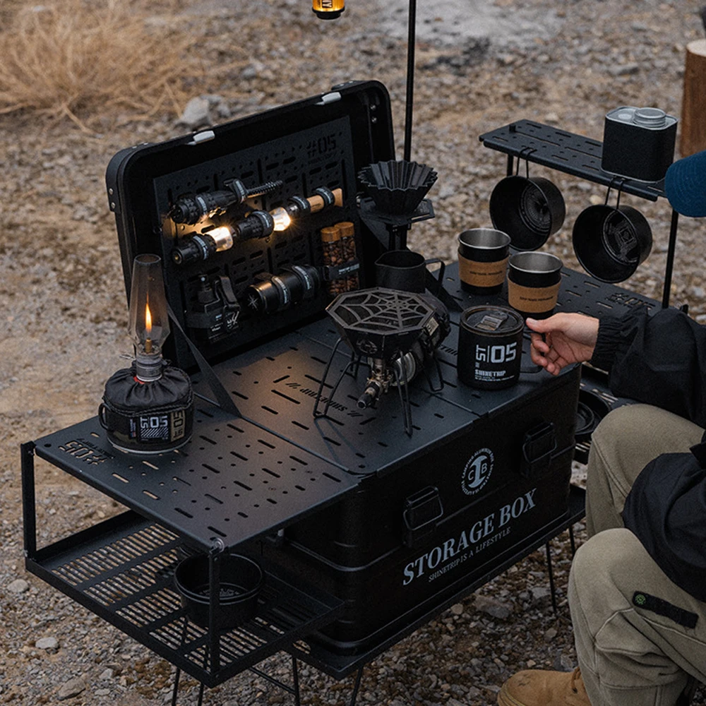 

Набор для кемпинга: алюминиевый кофейный кейс, модульный комбо-кейс IGT из алюминиевого сплава, ящик для хранения для активного отдыха