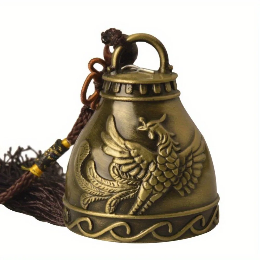 1/2Pcs Retro Wind Chime Feng Shui Bell Praying Wind Chime Chinese Knot Wind Chime Home Car Crafts Christmas Candy Decorations