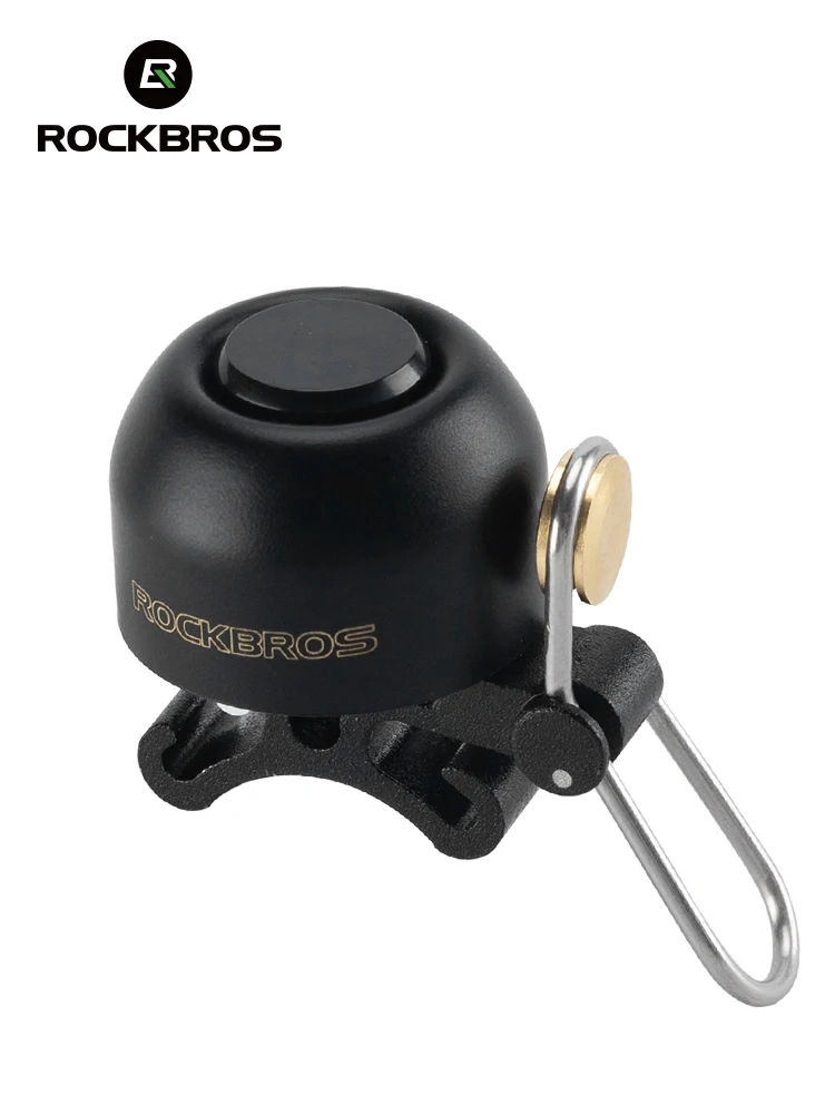 ROCKBROS Fahrradklingel, Sicherheitswarnung, Fahrradklingel, Hupe, Lenker, Kupferlegierung, rutschfest, Fahrradlegierung, Ring, klarer Klang, Fahrradalarm