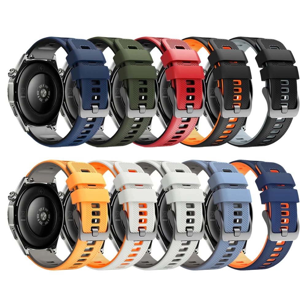 Silicone Strap For AMAZFIT BALANCE 3 2 GTR 4 3 2 2e Cheetah Pro BIP Max BIP 6 5 Active Max 48mm Sport Replacement 22mm Watchband