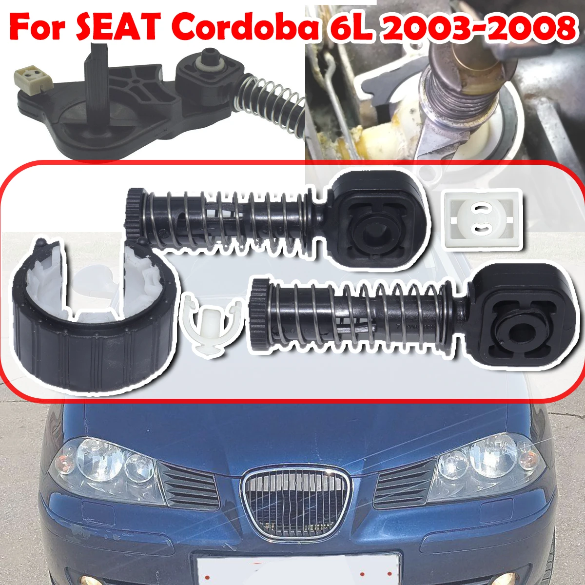 

For SEAT Cordoba 6L 2003-2008 Manual Shifter Repair Kit Selector Sliding Shoe Gearbox Enhance Shifter Lever Selector linkage End