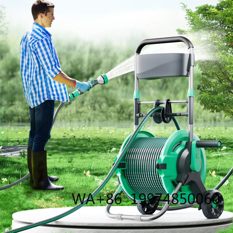 

Andeca Heavy Portable High Pressure Retractable Wall Mount Garden Reel Set Hose Pipe Reel for Home Garden Use
