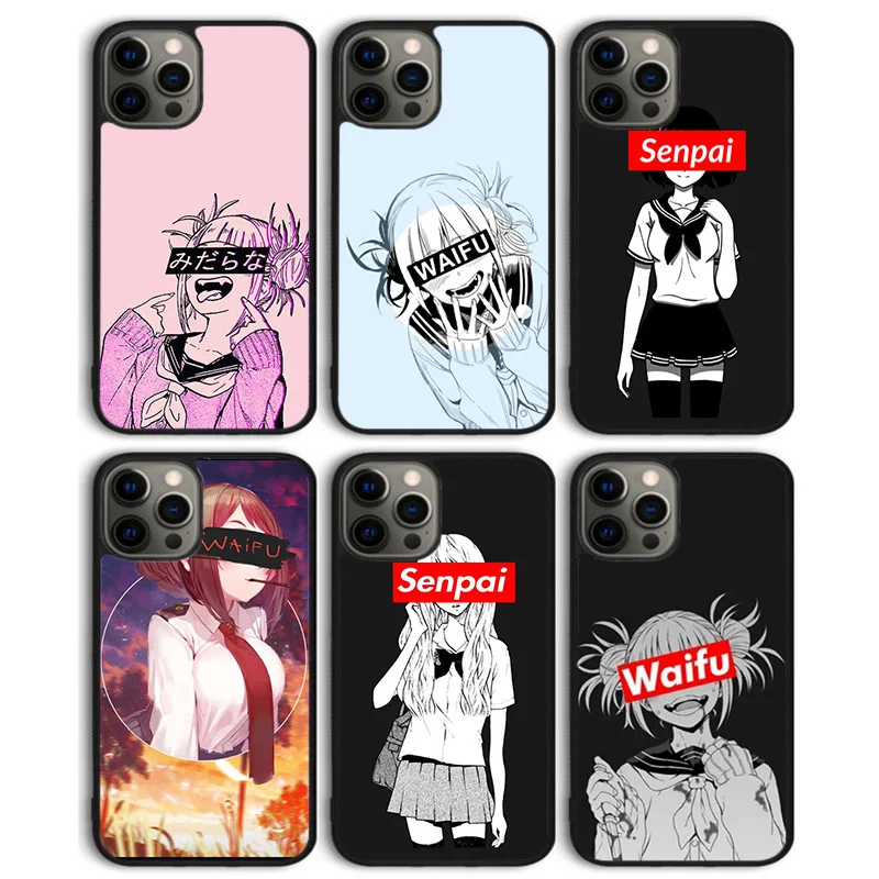 Sugoi Senpai Waifu Phone Case Back Cover for iPhone 16 15 SE2020 14 13 11 12 Pro Max mini XS XR X PlusS Shell Coque