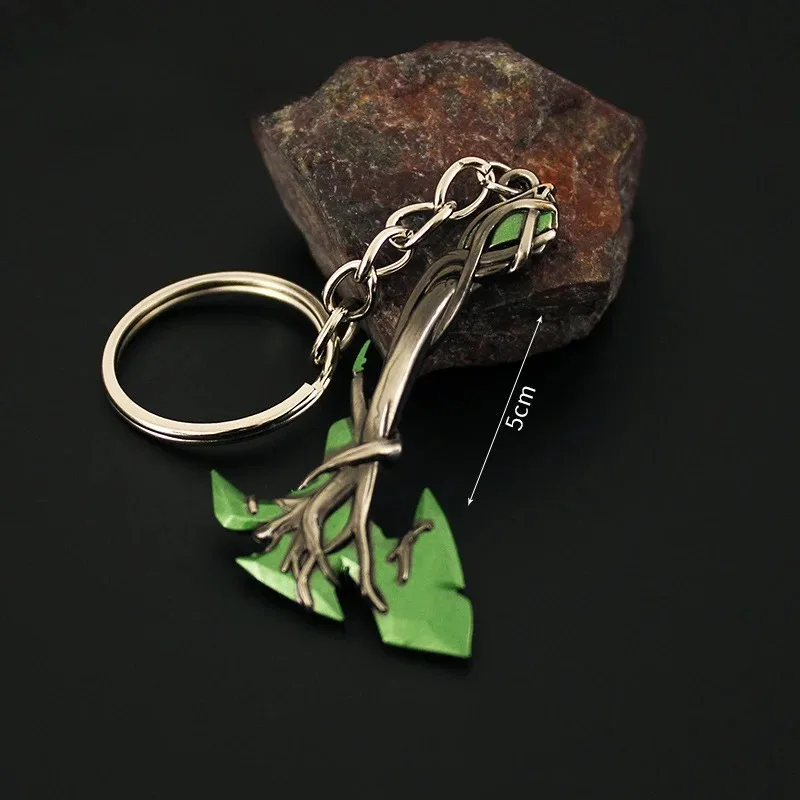 5cm Gaias revency Axe solevolant Game portachiavi periferico modello di arma in metallo accessori per ciondoli portachiavi regali giocattoli collezioni