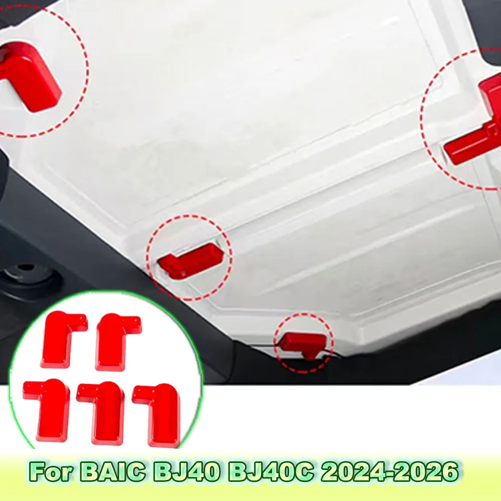 For BAIC BJ40 BJ40C 2024-2026 Hardtop Removal Handle Decor Cover Roof Disassembly Switch Protective Cap Interior