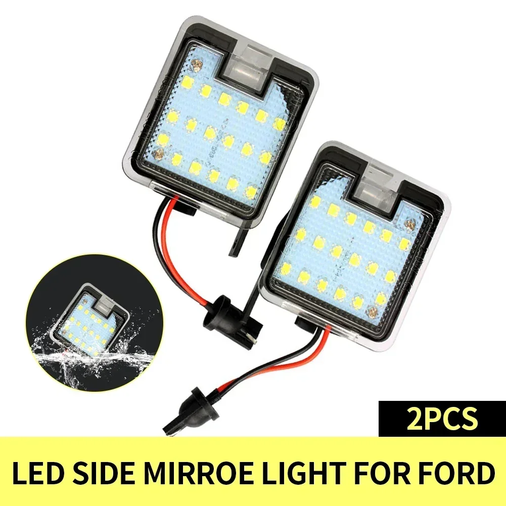 For Ford SMax CMax Kuga Escape Monde 4 Focus 3 Grand 2 Accessories Car Puddle Lamps Canbus Led Under Side Mirror Light view 6