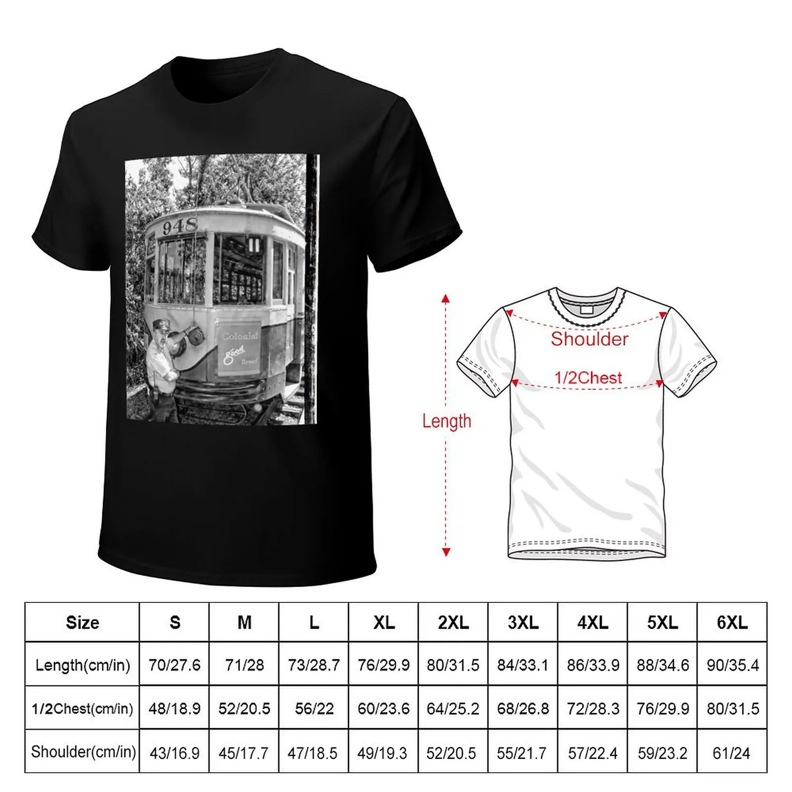 Managing Trolley Car 948 T-Shirt Minimalist Graphic Tee Shirt