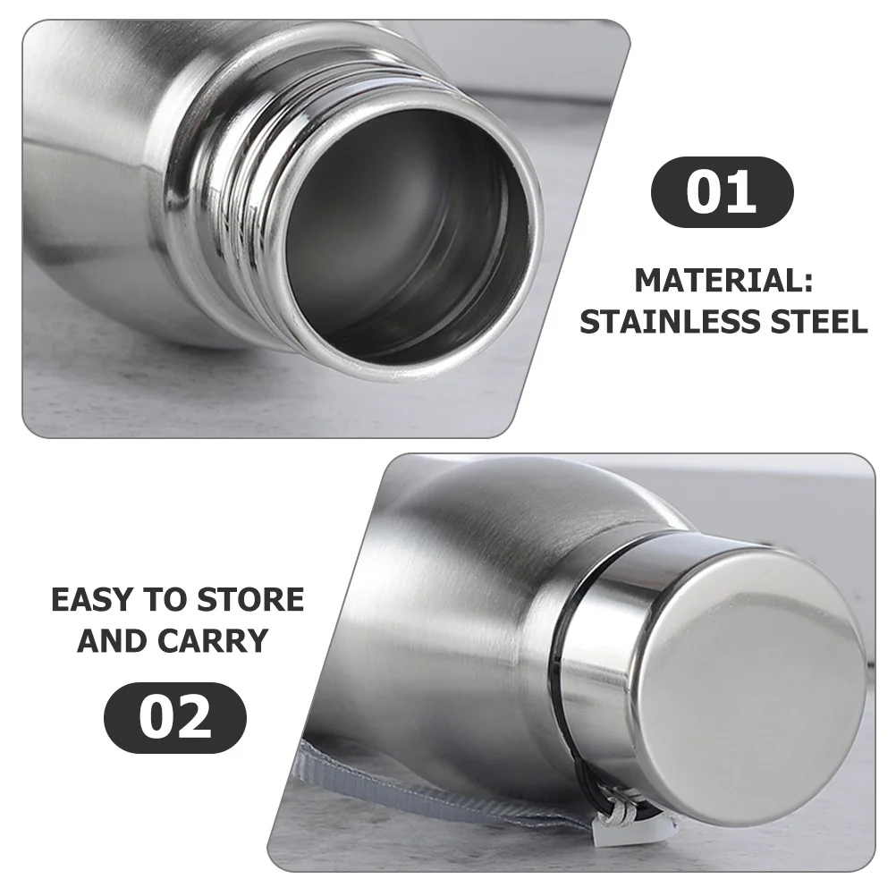 

Stainless Steel Water Bottle Large Capacity Vacuum Bottle Lightweight Portable for Outdoor Sports Fitness Gym