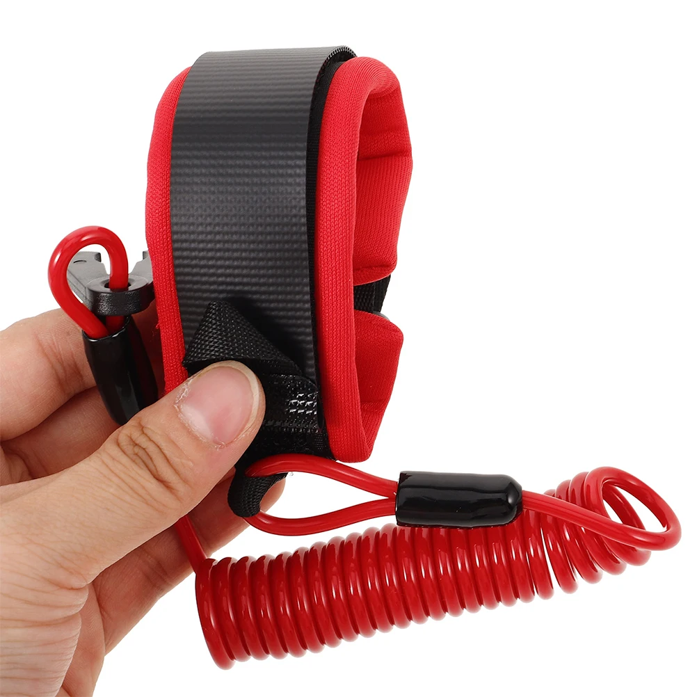 

2pcs Engine Tether Cord Boat Emergency Stop Safety Lanyard Resistant Quick Release Buoyancy Design For Ski Enthusiasts