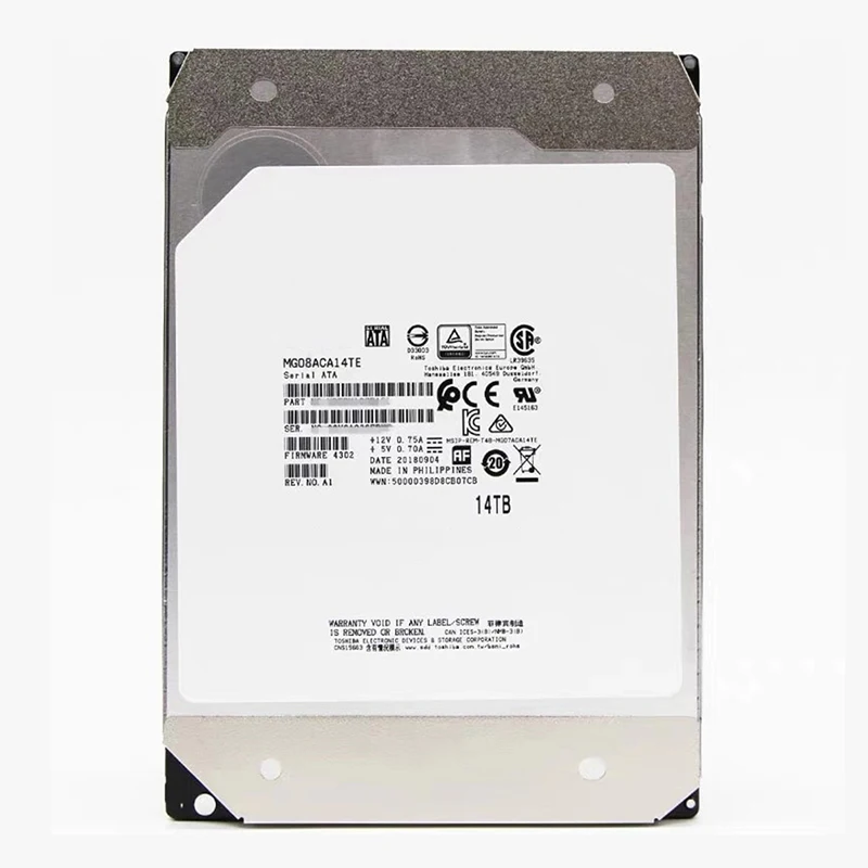 Imagem -04 - Hdd 14tb mg Série Enterprise 3.5 256mb 512mb Cache Sata Disco Rígido Interno Mg07aca14te Mg08aca14te