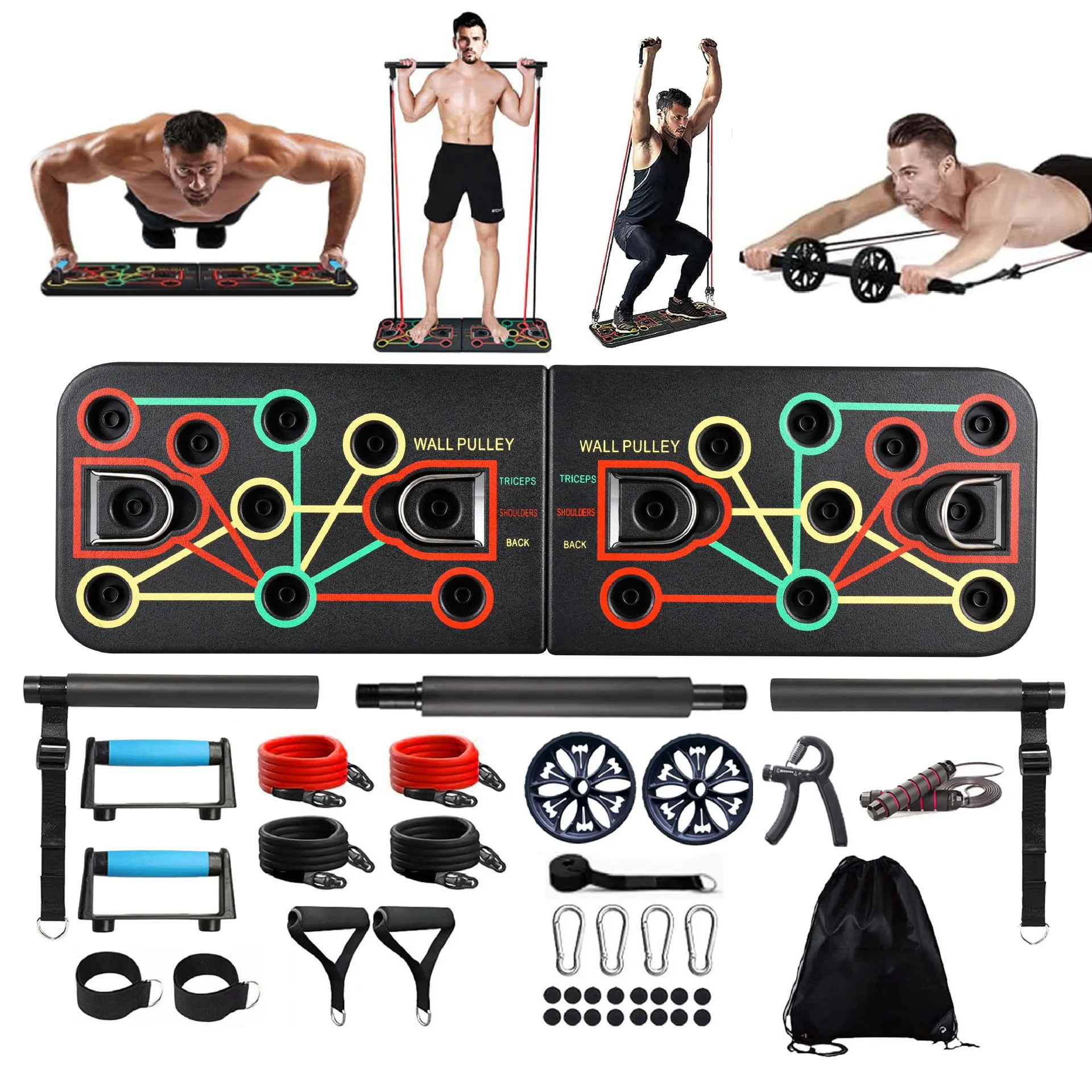 Push-up Board Household Multi-functional Fitness Equipment Exercise Abdominal Muscle Training Bracket Abdominal Fitness Device