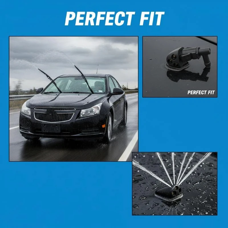 

1/2/4Pcs Washer Jet Nozzles 3 Holes Car Windshield Wiper Water Spray Nozzle 901-955-PZ01 94556605 2009-2016 For Cruze